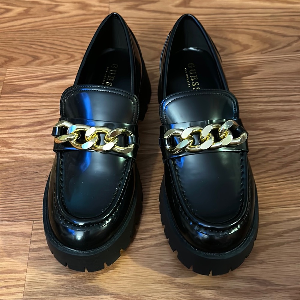 Guess Black and Gold Hillford Mary Jane’s